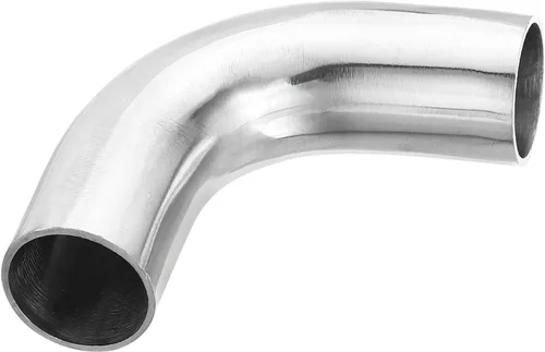 Vista 5 de PATIKIL Codo de 90 grados con curvatura de mandril, codo de escape de 1 pulgada OD de acero, conector de tubería de escape 304 de acero inoxidable