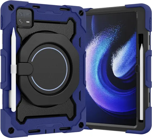 Vista 11 de Funda para Xiaomi Pad 5 de 11.0 pulgadas, PC + silicona de 3 capas Combo Armor Heavy Duty Cubierta a prueba de golpes para Xiaomi Pad 5 Pro 5G