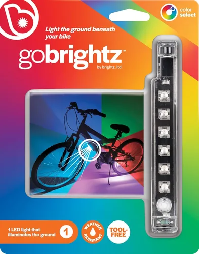 Vista 5 de Brightz GoBrightz Luz LED para cuadro de bicicleta - Barra de luz de bajo brillo para bicicleta nocturna - 4 modos de parpadeo o brillo constante