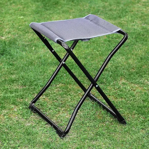 Vista 4 de Sunnyfeel Mesa de camping plegable 3 en 1 y taburete, reposapiés, ligera hasta 300 LBS, fácil de transportar, taburete de campamento portátil