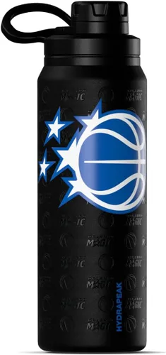 Vista 4 de Hydrapeak x NBA Botella de Agua Activa Orlando Magic con Licencia Oficial de 26 oz con Tapa Chug y Asa Reutilizable de Acero Inoxidable