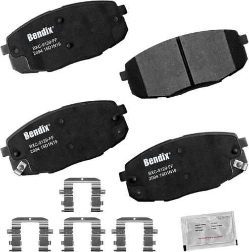 Vista 104 de Bendix Pastillas de freno delanteras de cerámica Priority1 CFC465AK2 para Acura EL 2005-1997, Honda Civic 2011-1996, Insight 2014-2010