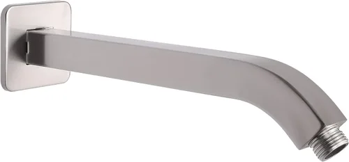 Vista 12 de Brazo de ducha HarJue, extensor de extensión de cabezal de ducha de lluvia, con brida y cinta de teflón, hecho de acero inoxidable engrosado