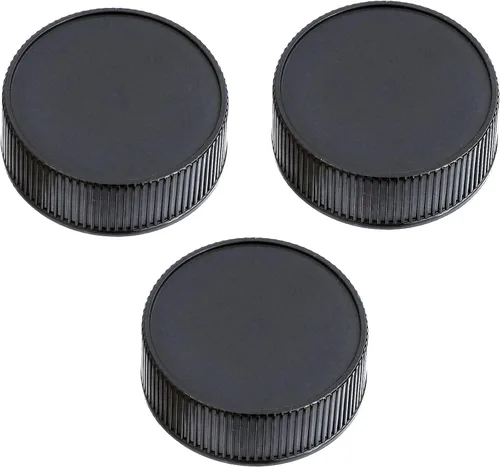 Fotasy RBC2 2 x cubiertas de lente traseras y set de tapas con gamuza de limpieza para Canon EOS DSLR (negro)