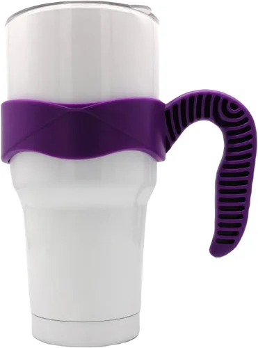 Vista 14 de Mango de vaso de 20 onzas, antideslizante para tazas de viaje, para vasos aislados al vacío, adecuado para vasos Yeti Rambler, Trail, Sic, Ozark