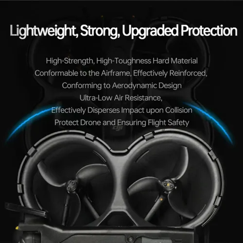 Vista 8 de Protección completa de 360° Armadura mejorada para DJI AVATA 2 Drone Protector Anillo de parachoques Barra protectora Accesorios anticolisión (negro)