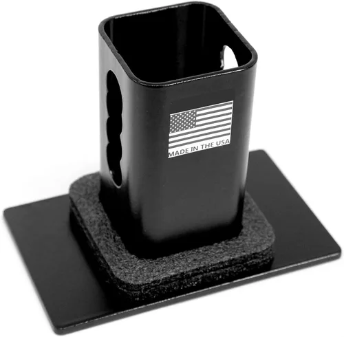 Vista 8 de eVerHitch Cubierta de enganche de remolque de metal con bandera estadounidense pesada para receptores de 2 pulgadas con bloqueo de enganche