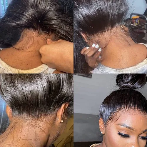 Vista 2 de Pelucas de cabello humano lacio de color 60