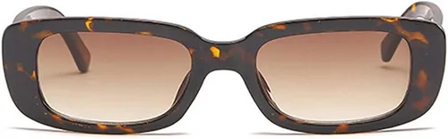 Vista 2 de JUSLINK Lentes de sol rectangulares para mujer, a la moda, retro, de los años 90, protección UV 400, gafas de sol con marco cuadrado