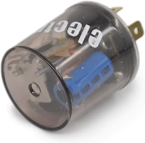 Vista 7 de 0061 Relé intermitente de señal de giro de 2 clavijas - Redondo - 2 pines 12V relé intermitente electrónico para bombillas incandescentes estándar