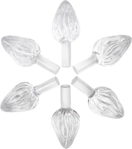Vista 7 de National Artcraft® Luces grandes para árbol de Navidad de cerámica estilo Aqua Twist, 25