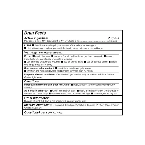 Vista 3 de Solución preparada PVP - Artículo número 036EA - 1 galón - 1 unidad