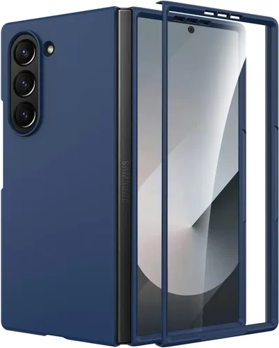 Vista 12 de Miimall Funda para Samsung Galaxy Z Fold 7 con protector de pantalla, funda delgada de grado militar para Galaxy Z Fold 7 antihuellas, a prueba