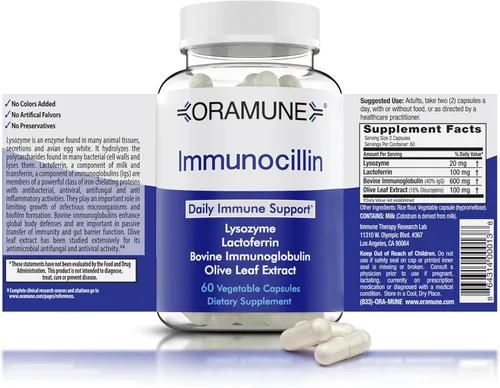 Vista 9 de IGG con factor de transferencia, suplemento de inmunoglobulina IgG de calostro bovino puro y lactoferrina, fortalece el sistema inmune, intestino