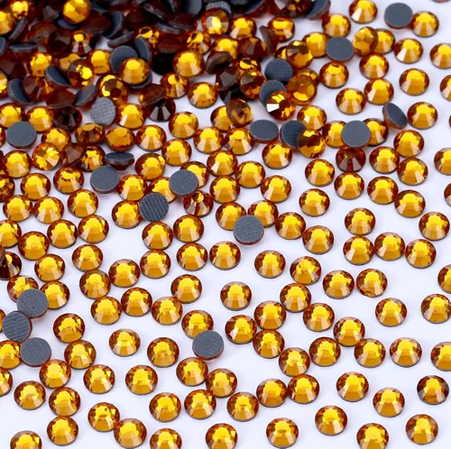 Vista 15 de 1440 piezas de diamantes de imitación termoadhesivos SS20 color púrpura2 con parte posterior plana, gemas de cristal de vidrio para ropa, camisas