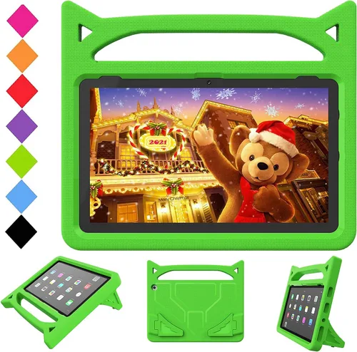 Vista 7 de Funda para tablet de 10 pulgadas (13ª/11ª generación) no para iPad Nokia Sony de 10 pulgadas, funda ligera a prueba de golpes con soporte