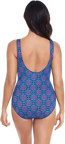 Vista 3 de Miraclesuit Traje de baño de una pieza para mujer, adelgazante, escape, con varillas, moldeado, control de abdomen