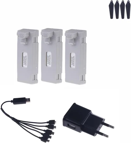 Vista 11 de RC Drone Battery for E88 E99 E88PRO E525 E99PRO, K3 3.7V 6500Mah Quadcopter Helicopter Mini Drone Battery(1pcs 6500mah e88)