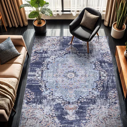 Vista 52 de CAMILSON Alfombras modernas de lujo con diamantes abstractos de 5 x 7 pies, suave, resistente a las manchas, fácil limpieza, no desprende pelo