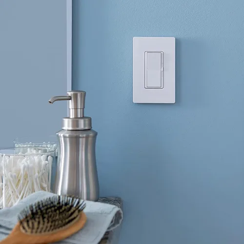 Vista 5 de Lutron Claro - Placa de pared de 1 banda (paquete de 6) CW-1-AL-6 almendra