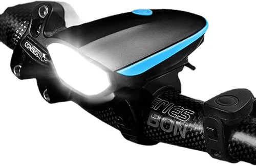 Vista 9 de Luces de bicicleta con juego de bocina USB recargable accesorios de bicicleta para niños adultos impermeable IPX5