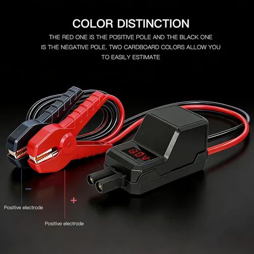 Vista 4 de MEGAWISE Cable de Arranque Inteligente Abrazadera Reforzadora de Batería de Servicio Pesado con Protección de Seguridad e Indicador LED