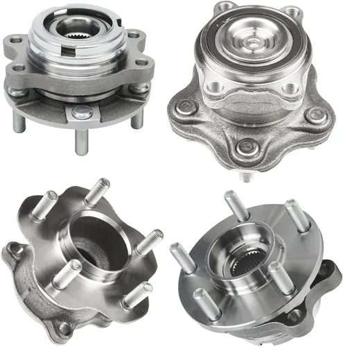 Vista 130 de Detroit Axle - Kit de cubos de rodamiento de rueda delantera de 6 piezas para Dodge Dart 2013-2016, Chrysler 200 2015-2017, 2 cojinetes de rueda