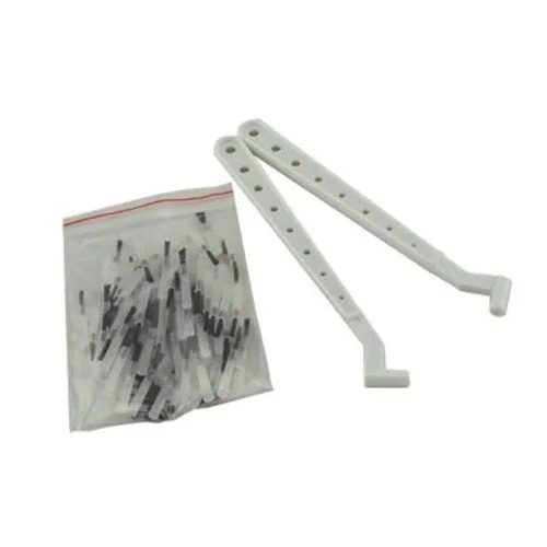 Vista 2 de 200pcs Dental Disposable Composite Brush Tips with 2 Brush Handles Dentist