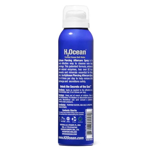 Vista 3 de H2Ocean Spray de cuidado posterior para piercing, 4 onzas (paquete de 2) (2023)