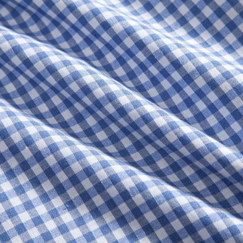 Vista 6 de Camisas a cuadros con botones para hombre, ajuste regular, manga larga, camisas de negocios casuales