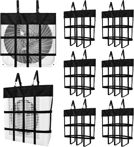 Vista 8 de Tessco for you 1 unids Caja Soporte para ventilador Caballo Stall Classic Fan Bag Hanging Web Holder Nylon Box Bolsa de heno (negro)