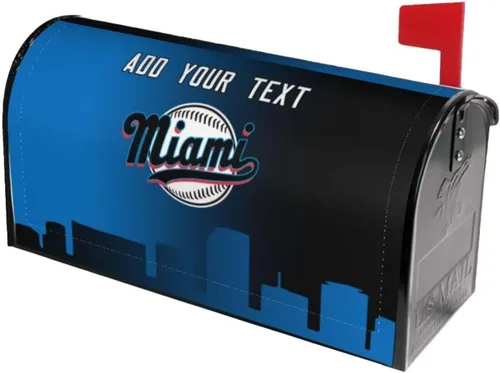 Vista 31 de Funda magnética para buzón de tamaño estándar, fundas de buzón personalizadas de béisbol de Arizona, tamaño grande, personalizable, cualquier texto