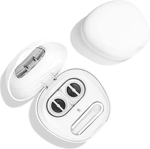 Vista 8 de Limpiador ultrasónico de lentes de contacto recargable con espejo de tocador compacto para lentes de contacto, soporte de limpieza rápida, se adapta