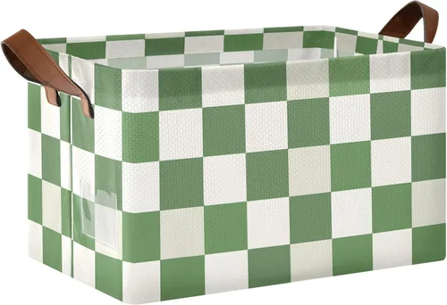 Vista 32 de senya Cesta de almacenamiento 1 unids grande plegable bolsa de ropa rectangular plegable tela cesta de lavandería plegable cubo de lavado plegable