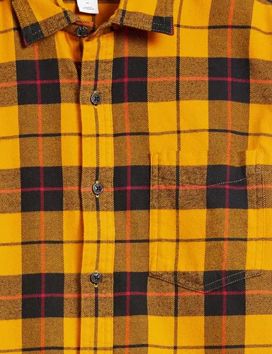 Vista 5 de Tienda Essentials - Camisa de franela para hombre, manga larga, de corte entallado