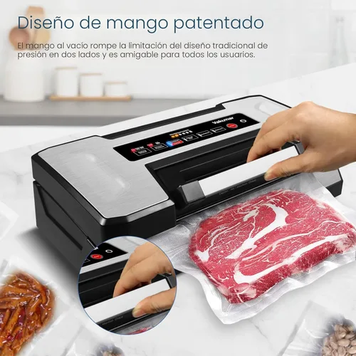 Vista 4 de Vakumar Máquina selladora al vacío, 90 Kpa Líquidos de Alimentos Líquidos Selladora al Vacío Máquina de Conservación Modos Seco/Humedad/Líquido, Luz