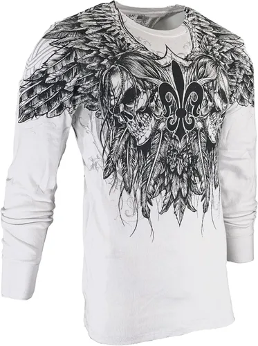 Vista 6 de Xtreme Couture by Affliction - Camisa térmica para hombre, color blanco, Blanco