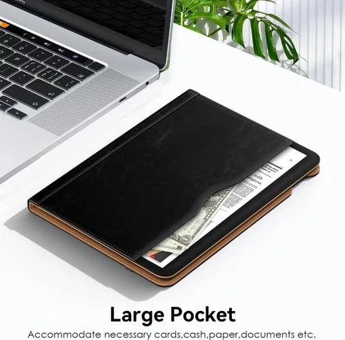 Vista 8 de OKP Funda para iPad de 9ª generación 2021/8ª generación 2020/7ª generación 2019 de 10.2 pulgadas, funda con visión multiángulo, cuero PU con soporte