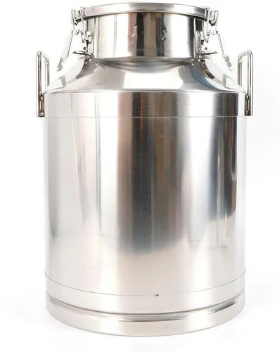Vista 3 de Lata de leche de acero inoxidable, lata de almacenamiento de leche resistente, cubo de leche, cubo de leche, cubo de vino, jarra con tapa sellada