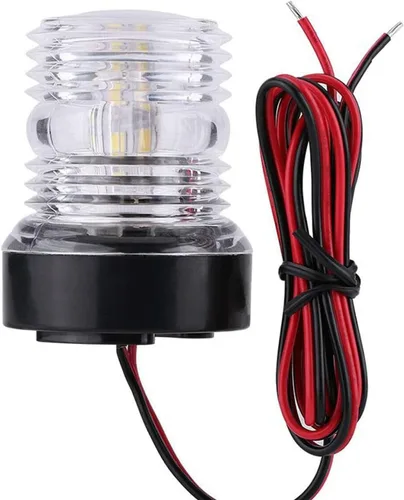 ISURE MARINE Faros de Navegación para Barco/Yate, Ancla, Todo Redondio 360°, Blanco, 12V, LED, Luz Diurna, Impermeable, Señal de Luces