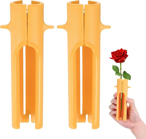 Vista 12 de M METERXITY Paquete de 1 herramienta peladora de espinas de rosas, pelador de espinas de hojas de tallo de rosa de metal para ramos, ramas
