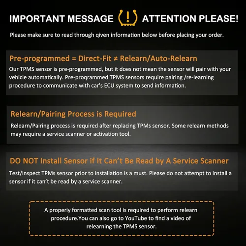 Vista 5 de TPMS Sensor de presión de neumáticos Sensores de repuesto de 434 MHz compatibles con Jeep Cherokee Dodge Ram 1500 2500 3500 2014-2018 Reemplaza