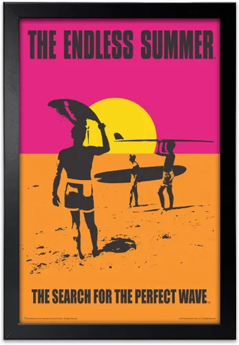 Vista 8 de Scorpio Posters The Endless Summer - Movie Mini Poster - Officially Licensed - 11" x 17" - with Black Wood Poster Holder