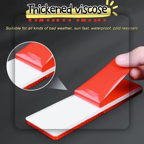 Vista 2 de smseace Paquete de 16 reflectores de seguridad rojos/blancos autoadhesivos para remolque, reflector de automóvil, reflectores para entrada