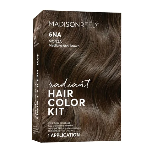 Vista 63 de Madison Reed - Kit de tinte radiante para el cabello, tinte permanente para el cabello, 100 % cobertura de canas, sin amoníaco, rojo Trieste 5NRM