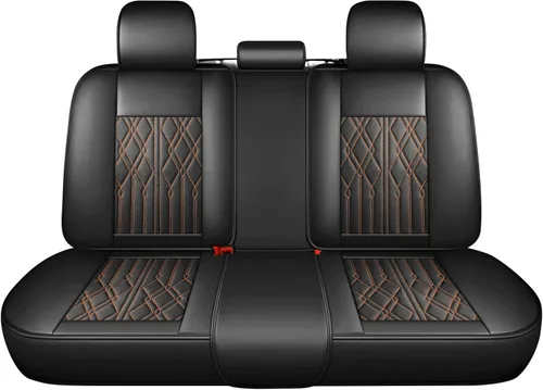 Vista 15 de Huidasource Juego completo de fundas de asiento de automóvil, funda de asiento de cuero transpirable para la mayoría de automóviles, SUV