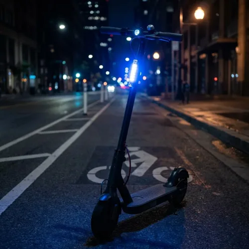 Vista 3 de Brightz GoBrightz Luz LED para cuadro de bicicleta - Barra de luz de bajo brillo para bicicleta nocturna - 4 modos de parpadeo o brillo constante