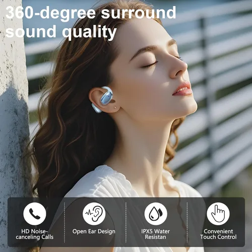 Vista 5 de TUINYO Auriculares de traducción, azul