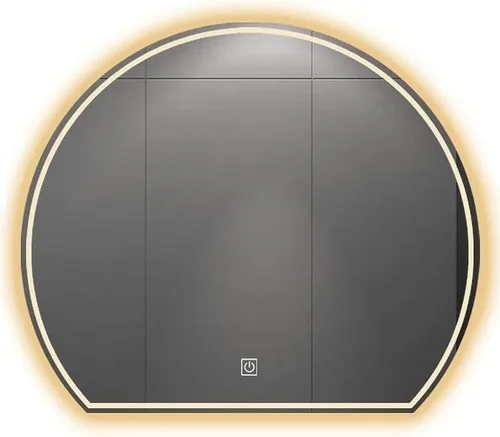 WHYATT Espejo de tocador LED para baño con luz delantera y trasera, espejos de pared con antiniebla, 2 colores (tamaño: pequeño)