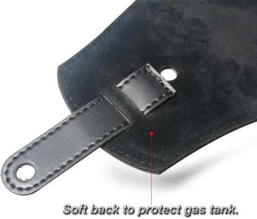 Vista 5 de Bolsa de cuero desmontable para depósito de combustible Harley Dyna FXD Street Bob Low Rider Wide Glide 2006-2017